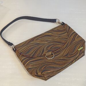 Viv Pickle Tapestry Bag Brown Abstract‎
